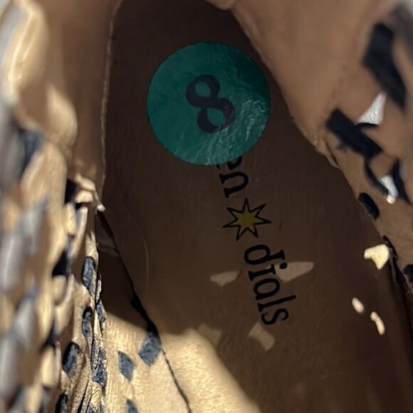 Seven Dials lattice woven Ankle Boots Size 8 B49 - Picture 9 of 10